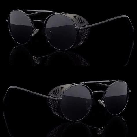 round sunglasses side shields